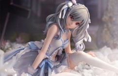 #手办# ALUMINA《偶像大师灰姑娘女孩》神崎兰子 祝宴的白姬手办