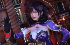 Cosplay：原神 性感女神莫娜cos 绝美身材高还原 @水淼-Aqua