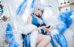 Cosplay：碧蓝航线信浓/鵗「胧月十夜」cos极致的美丽 @瓜希酱