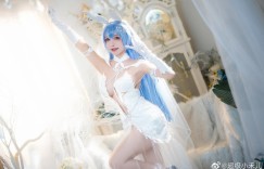 Cosplay：碧蓝航线 新泽西花园cos「誓约婚纱」@超级小禾儿