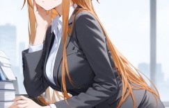 刀剑神域 结城明日奈 职场OL