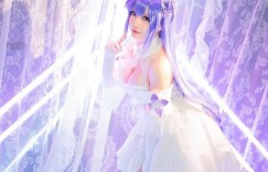 #Cosplay#碧蓝航线独角兽婚纱cos誓约花嫁 @星之迟迟